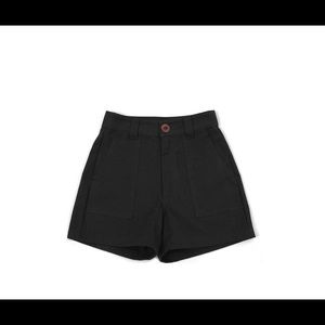 Beaton Utility Shorts in Black Denim, size 2